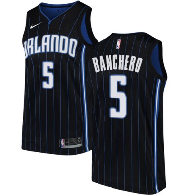 Nike Orlando Magic #5 Paolo Banchero Black Youth NBA Swingman Statement Edition Jersey